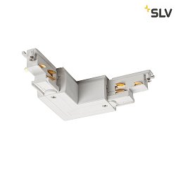 DALI controllable Corner connector for S-TRACK, Earth inside, white