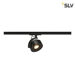 LED 1-Phasen-Strahler KALU TRACK LED, 13W, 85, 3000K, 860lm, inkl. 1-Phasen-Adapter, schwarz