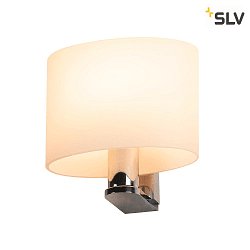 Luminaire mural KENKUA ovale E27 IP20, chrome, scintillant gradable