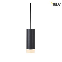 Luci a sospesione ASTINA Gi, cilindrico, con diffusore GU10 IP20, nero dimmerabile