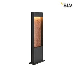 LED Outdoor luminaire FLATT POLE LED Floor lamp, 9,7W, 3000/4000K, 400lm, IP65, 65cm, anthracite/brown