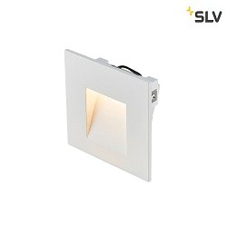 LED Treppenleuchte / Wandeinbauleuchte MOBALA, IP20, Asymmetrisch, 230V/24V, 1.3W 3000K 14lm, wei