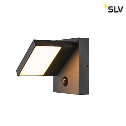 Applique da esterno ABRIDOR SENSOR LED girevole, con sensore, CCT Switch, commutabile IP54, antracite 