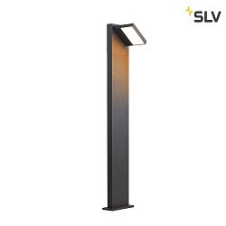 Outdoor LED Stehleuchte ABRIDOR POLE 100, IP55 IK03, 12W 3000/4000K (CCT Switch) 980lm, schwenkbar, Anthrazit, 100cm