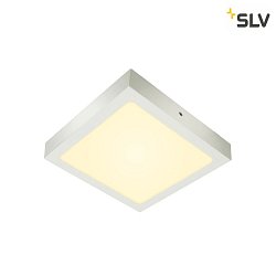 LED Wall / Ceiling luminaire SENSER 24 CW, square, 15W, 1200lm, IP20, white, 3000K