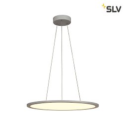 LED Pendant luminaire PANEL 60 DALI LED, round, 42W, 110, 4000K, 3350lm, gray