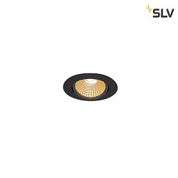 LED Deckeneinbau-Spot NEW TRIA 68 ROUND, IP20,  8.2cm, 230V / 500mA, schwenkbar, TRIAC dimmbar, 11W 2700K 800lm 38, Schwarz