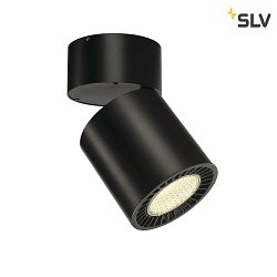 Luminaire de plafond SUPROS MOVE CL INDOOR rond, noir