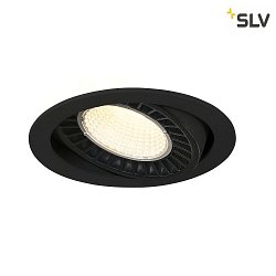 LED Ceiling recessed luminaire SUPROS Indoor, round, 60, CRI90, 4000K, 36W, 3520lm, black