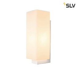 Lampada da parete QUADRASS INDOOR E27, latteo, Bianco