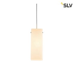 Luci a sospesione QUADRASS INDOOR E27, Cromo, latteo