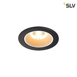 LED Ceiling recessed luminaire NUMINOS DL S, 3000K, IP20, 40°, 730lm, UGR 18, black/white