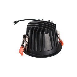 Plafonnier encastr NUMINOS DL L IP20, chrome, noir 