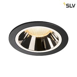 LED Deckeneinbauleuchte NUMINOS DL L, 3000K, IP20, 20, 2200lm, UGR 17, schwarz/chrom
