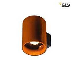LED Outdoor luminaire RUSTY UP/DOWN WL Wall luminaire, round, CCT switch, 3000/4000K, IP65, rust