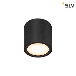 Plafoniera OCULUS CL DTW cilindrico, Dim-To-Warm IP20, nero, trasparente dimmerabile