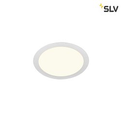 Plafonnier encastr SENSER 24 DL rond IP20, blanche