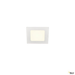 LED Ceiling recessed luminaire SENSER 12 DL, square, 6W, 440lm, IP20, white, 4000K
