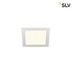 LED Ceiling recessed luminaire SENSER 18 DL, square, 9,7W, 820lm, IP20, white, 4000K