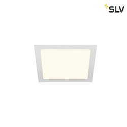 Plafonnier encastr SENSER 24 DL angulaire IP20, blanche