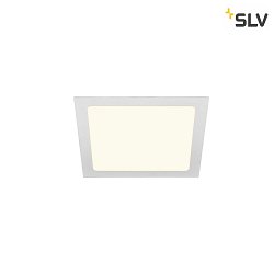 LED Ceiling recessed luminaire SENSER 24 DL, square, 12,5, 1200lm, IP20, white, 4000K