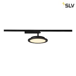 LED 1-phase spot PANEL TRACK, round, 20cm, 18W, 3000K, black