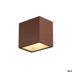 Luminaire mural dextrieur SITRA S WL SINGLE Bas, CCT Switch IP44, rouille 