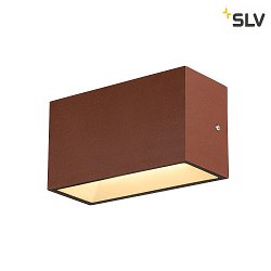 LED Outdoor Wall luminaire SITRA M WL UP/DOWN, CCT switch 3000/4000K, rust coloured