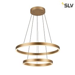 LED Pendant luminaire ONE DOUBLE PHASE up/down, 35W, 2700/3000K, 130, brass