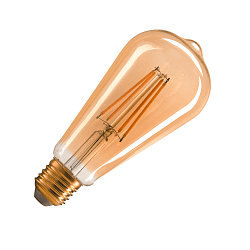 Ampoule Edison forme d'ampoule ST64 FILAMENT GOLD 4 fois, dimmable ST64 clair E27 7,5W 700lm 2500K 320� CRI >90 gradable