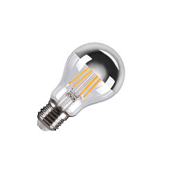LED Lamp A60 E27 Mirrorhead, 7,5W, 2700K, CRI90, 180, chrome