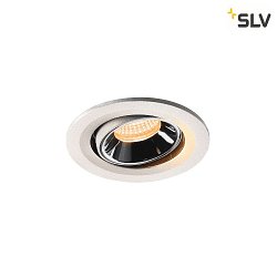 Apparecchio da incasso a soffitto NUMINUS MOVE S IP20, Cromo, Bianco