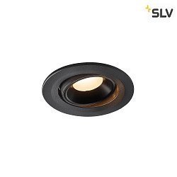 Apparecchio da incasso a soffitto NUMINUS MOVE S IP20, Nero