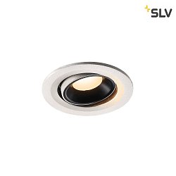 Apparecchio da incasso a soffitto NUMINUS MOVE S IP20, Nero, Bianco