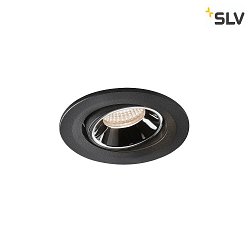 Apparecchio da incasso a soffitto NUMINUS MOVE S IP20, Cromo, Nero