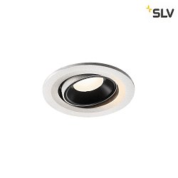 Apparecchio da incasso a soffitto NUMINUS MOVE S IP20, Nero, Bianco