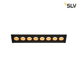 Apparecchio da incasso a soffitto MILANDOS 8 IP20, Nero