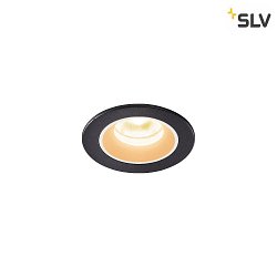 Apparecchio da incasso a soffitto NUMINOS XS IP20/IP44, Nero, Bianco