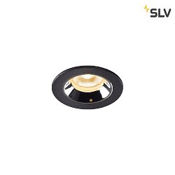 Apparecchio da incasso a soffitto NUMINOS XS IP20/IP44, Cromo, Nero