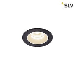 LED Ceiling recessed luminaire NUMINOS XS, 4000K, 40, black/white