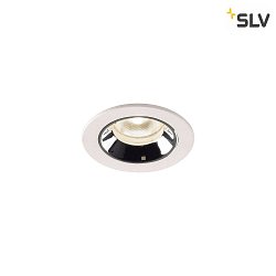 LED Ceiling recessed luminaire NUMINOS XS, 4000K, 40, white/chrome