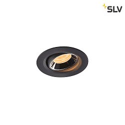 Apparecchio da incasso a soffitto NUMINOS MOVE XS IP20, Cromo, Nero