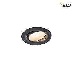 Apparecchio da incasso a soffitto NUMINOS MOVE XS IP20, Nero, Bianco
