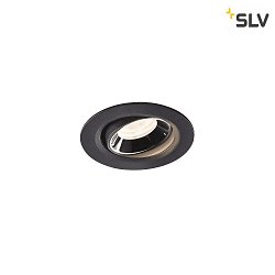 Apparecchio da incasso a soffitto NUMINOS MOVE XS IP20, Cromo, Nero