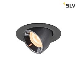 LED Ceiling recessed luminaire NUMINOS GIMBLE XS, 2700K, 40, black/chrome