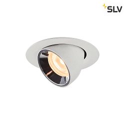 LED Ceiling recessed luminaire NUMINOS GIMBLE XS, 2700K, 20, white/chrome