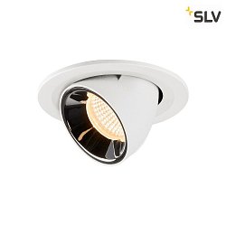 Plafonnier encastr NUMINOS GIMBLE S, chrome, blanche