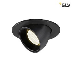 LED Ceiling recessed luminaire NUMINOS GIMBLE S, 4000K, 55, black
