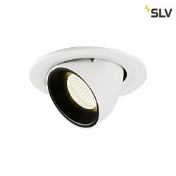 LED Ceiling recessed luminaire NUMINOS GIMBLE S, 4000K, 20, white/black