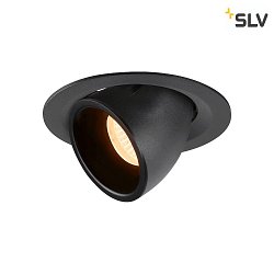 Plafonnier encastr NUMINOS GIMBLE M, noir 
